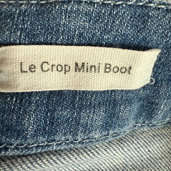 FRAME Denim Le Crop Mini Boot Size 28 Stony Creek Stretchy Bootcut Jeans Zip Fly - Picture 11 of 13